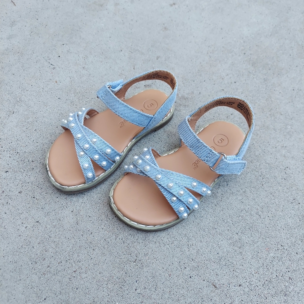 Cat and Jack Toddler Jen Pearl Strap Sandals